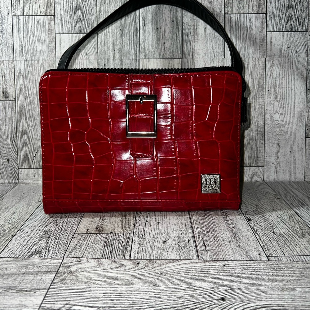10” long x 5” tall block style purse